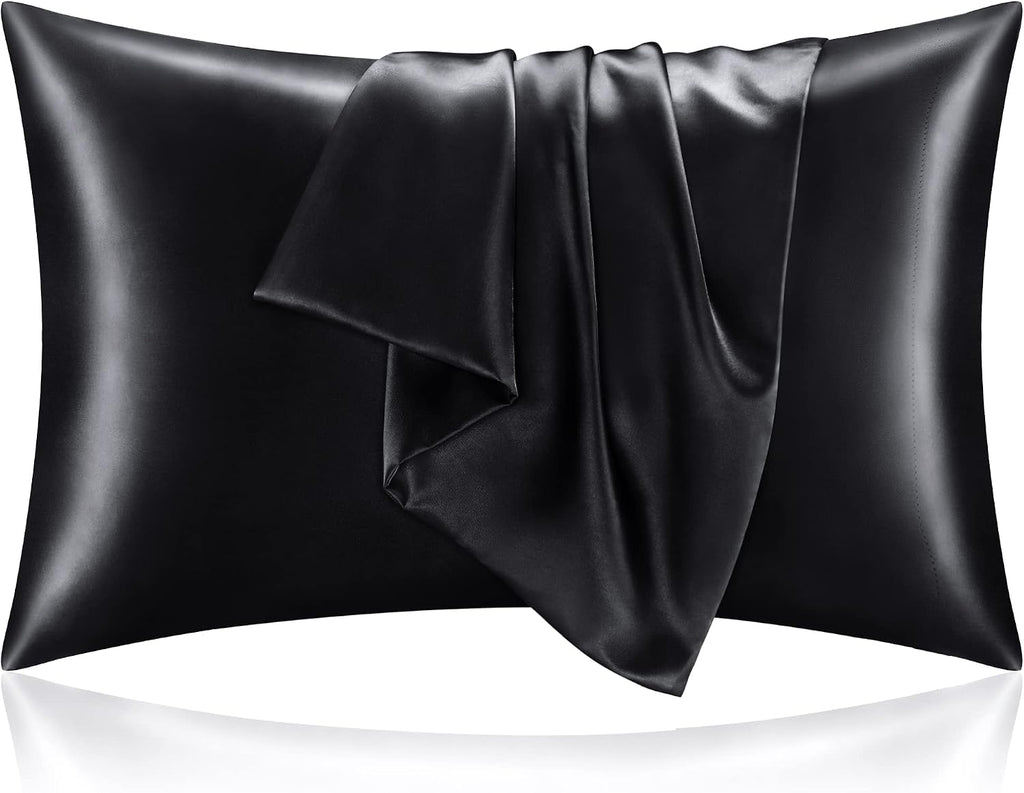 Bedelite Satin Pillowcase for Hair and Skin, Super Soft and Cooling Similar to Silk Pillow Cases 2 Pack with Envelope Closure, Gift for Wom…