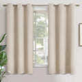YoungsTex Champagne Blackout Curtains 68 Inches Length for Living Room - Thermal Insulated with Grommet Room Darkening Window Drapes for Be…
