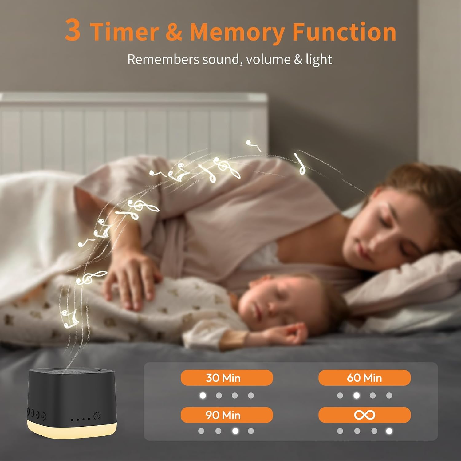 Portable Sound Machine, Mini Travel White Noise Machine for Sleeping with Breathing Night Light, 16 Soothing Sounds, Timer, Rechargeable…