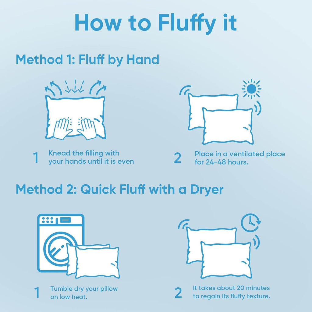 OAISZ Shredded Memory Foam Pillows, Bed Pillows King Size Set of 2, Cooling Pillows for Sleeping, Adjustable Firm Pillow for Side Back…
