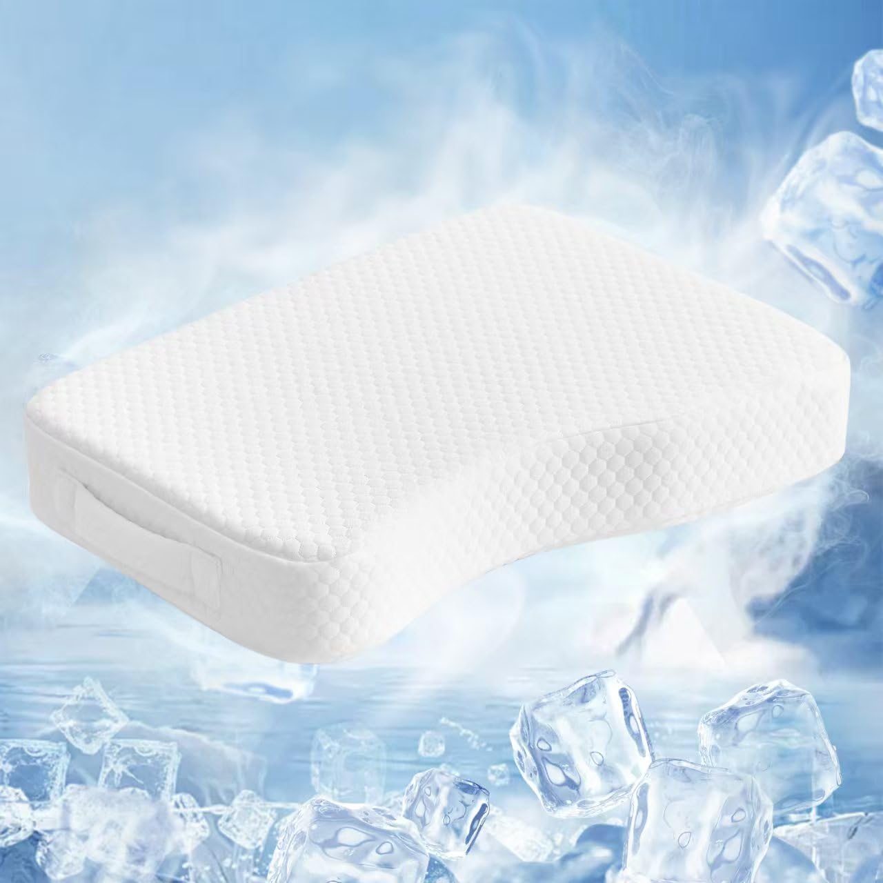 Livemy Leg Pillow for Side Sleepers, Memory Foam Knee Pillow for Side Sleeping, Leg Elevation Pillow for Hip/Back/Sciatica Helps Spi…