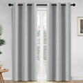 Yakamok 84 Inch Length Blackout Curtains for Bedroom, Thermal Insulated Room Darkening Grommet Top Window Drapes for Living Room, Light…