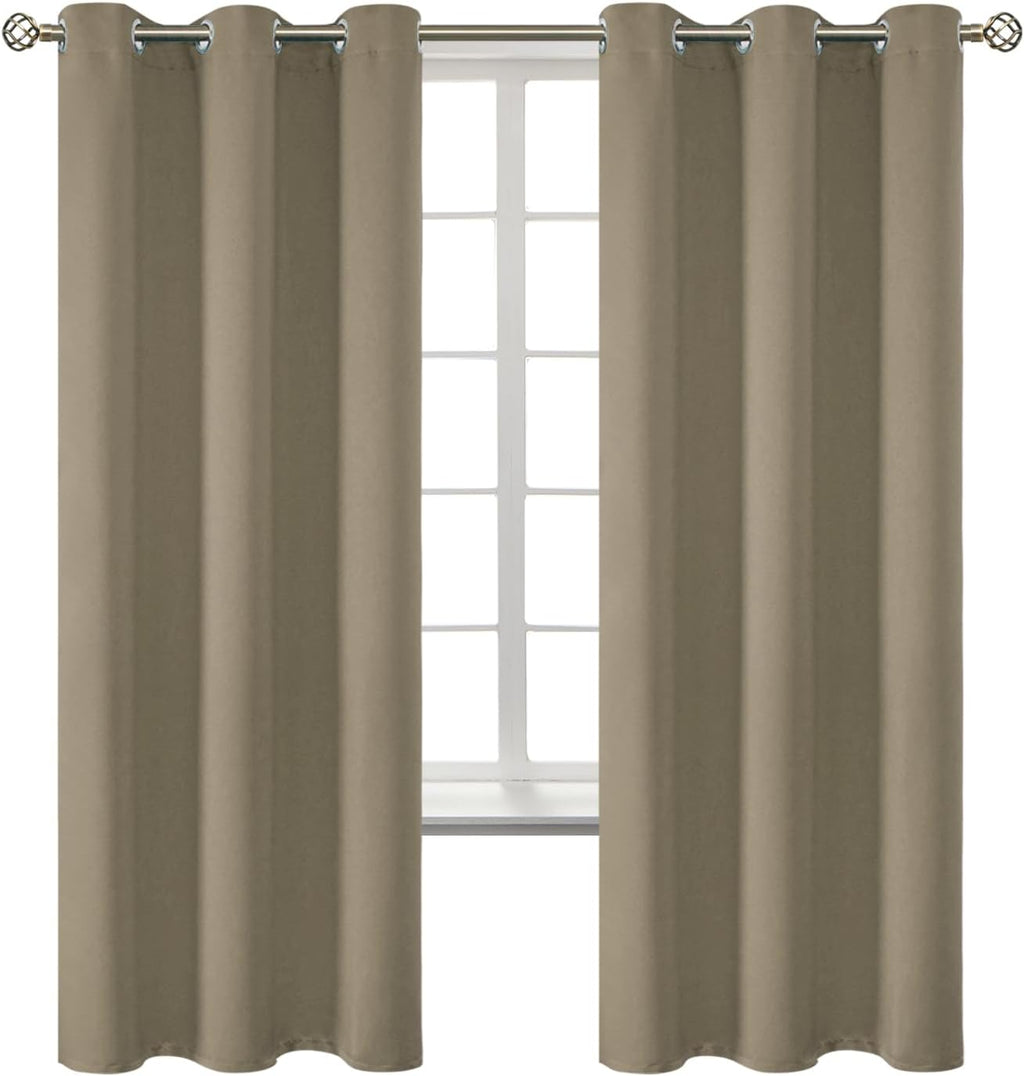 BGment Room Darkening Curtains 72 Inches Long - Grommet Thermal Insulated Drapes Window Treatment Curtains for Bedroom, 2 Panels, 42 x 72 I…