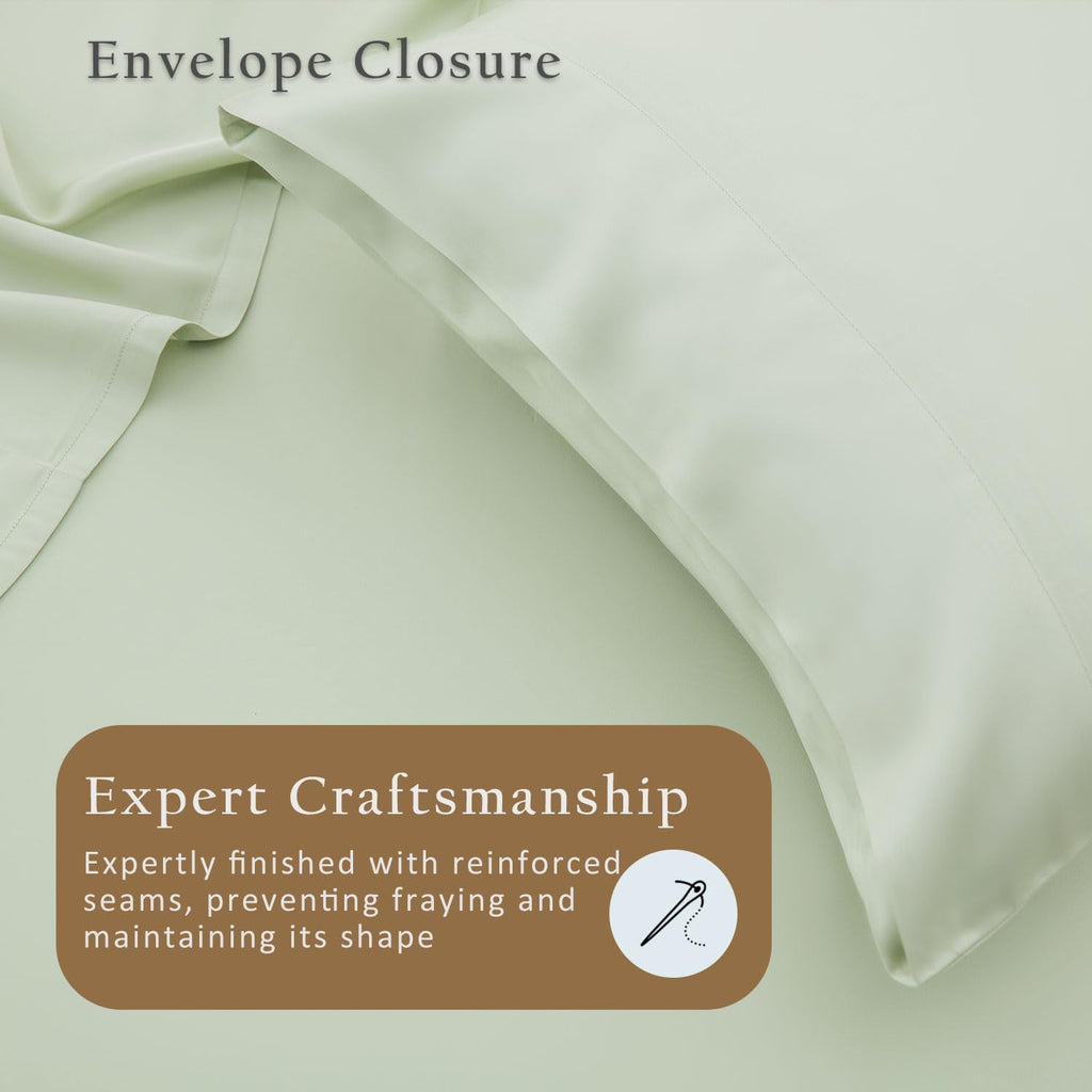 TOSMO Luxury Cooling Pillowcase Set of 2 | FSC® Certified | Viscose from Organically Grown Bamboo | Breathable Silky Soft Pillowcases…