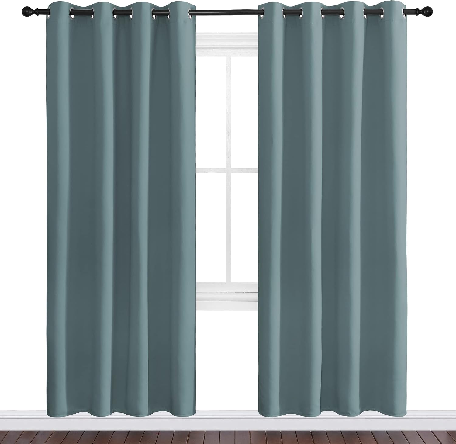 Nicetown Modern Blackout Curtains Noise Reducing, Thermal Insulated and Privacy Room Darkening Drape Panels for Boy's Guest Room Door Windo…
