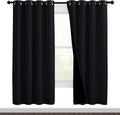 Nicetown High-End Thermal Curtains, Full Blackout Curtains 72 Inches Long for Dining Room, Soundproof Window Treatment Drapes for Hall Room…