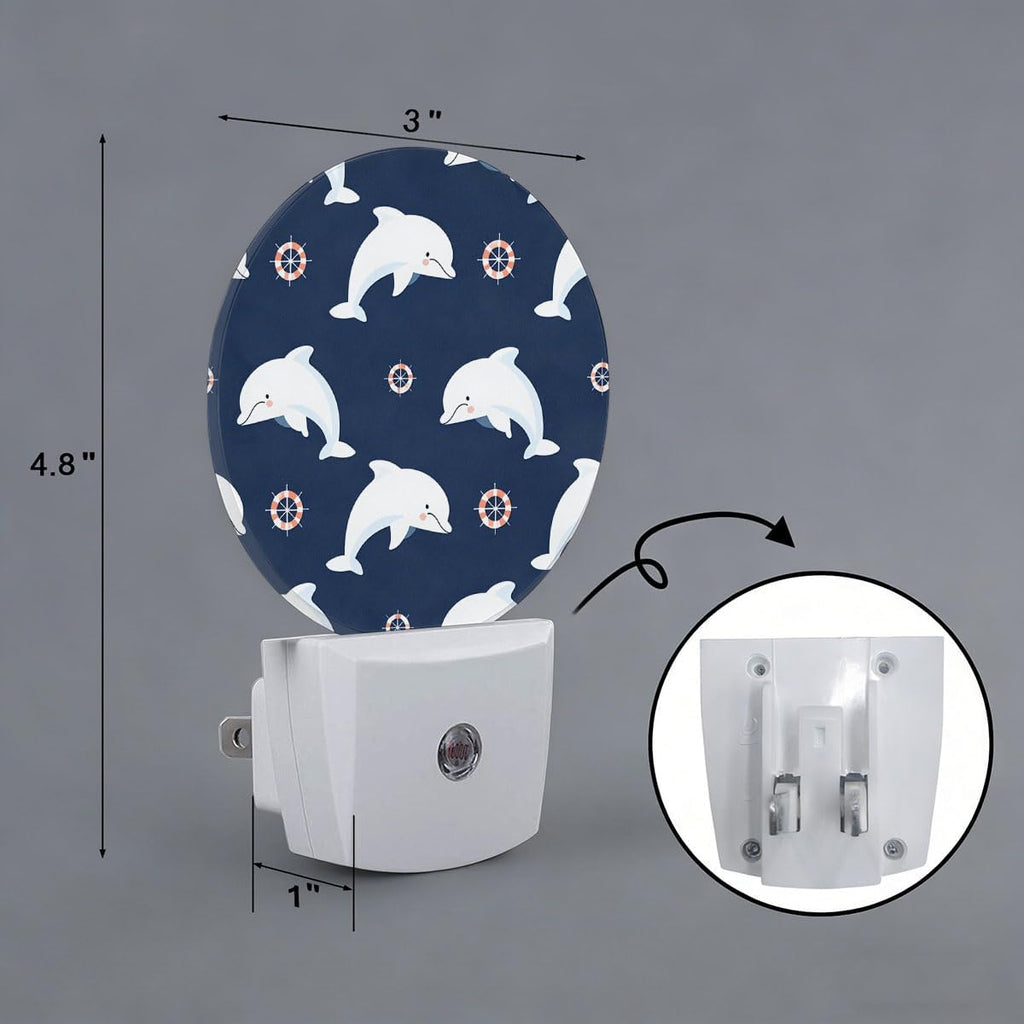 Dolphin Night Light Auto Sensor Led Dusk to Dawn Lamp Home Decor for Men Women
