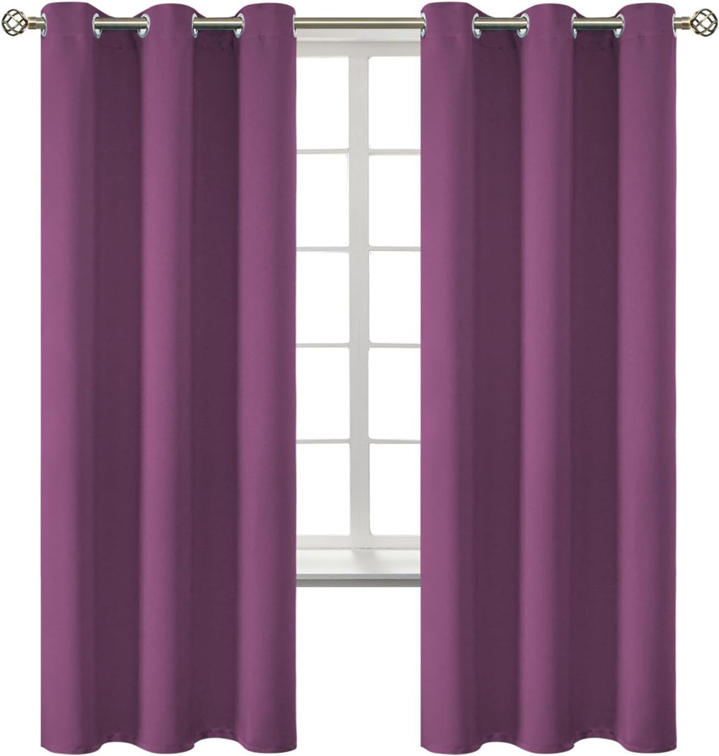 BGment Room Darkening Curtains 72 Inches Long - Grommet Thermal Insulated Drapes Window Treatment Curtains for Bedroom, 2 Panels, 42 x 72 I…