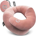 Bcozzy Travel Neck Pillow for Airplane– Patented Double Support for Head, Neck, and Chin. for Long Flights, Plane Sleeping, and Car Rides.…