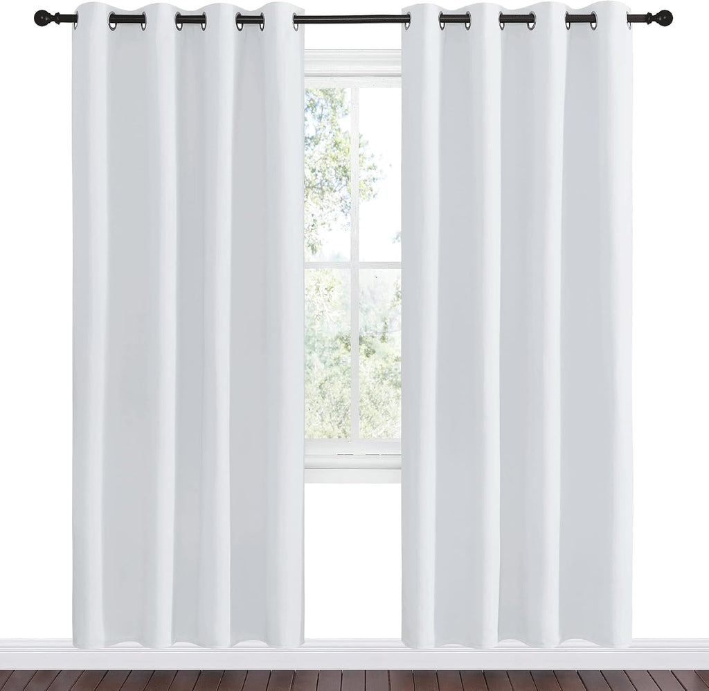 Nicetown Room Darkening Curtains for Living Room - easy maintenance Solid Thermal Insulated Grommet Room Darkening Curtains/Panels/Drapes…