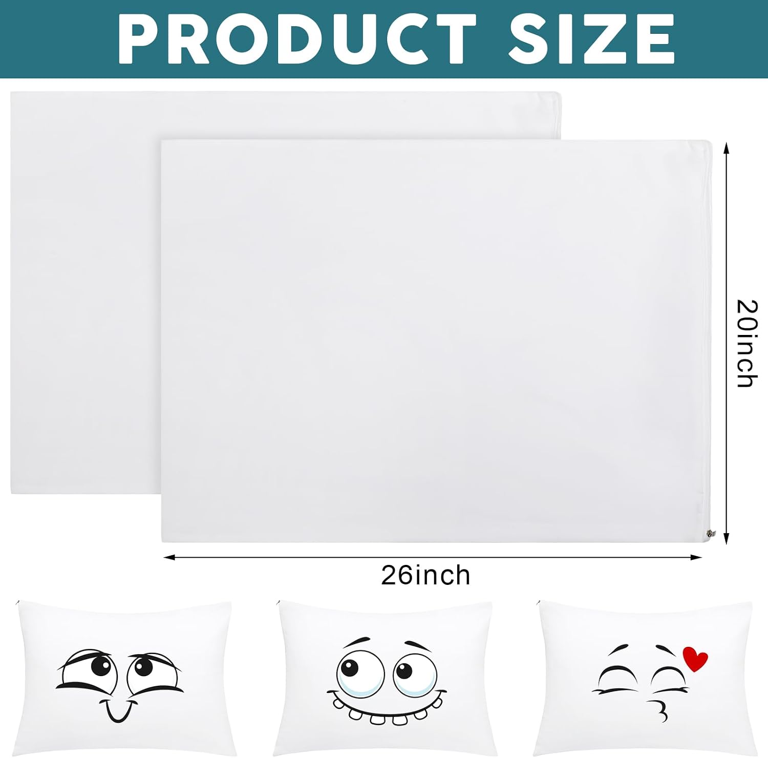 Shimeyao 48 Pcs 20 x 26 Inch Zippered Pillow Protectors Bulk, Standard Size Bedding Pillow Cases, Soft Breathable Cotton Sateen Dust Protec…