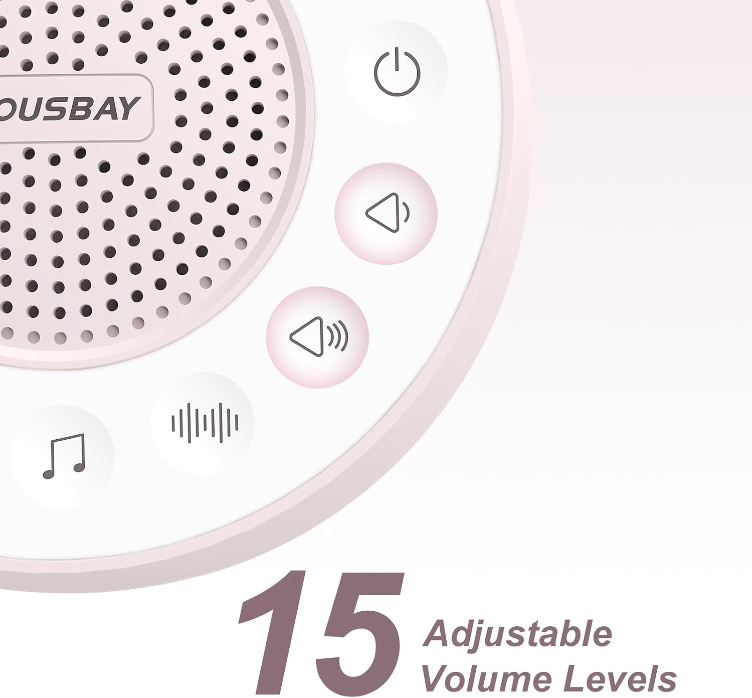 Housbay White Noise Machine with 31 High Fidelity Soothing Sounds, 5W High Power Loud Enough Speaker, Easy Volume Control, Sleep Timer…