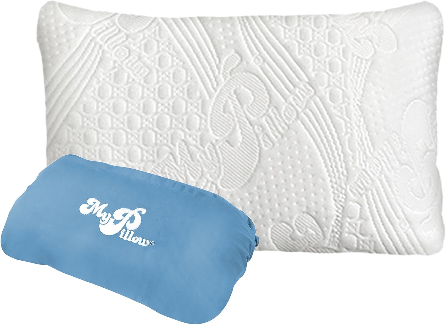 MyPillow Multi-Use Travel Pillow Compact Pillow for On-The-Go Comfort and Sleeping, Portable, Compact, Washable Pillow for Adult and Kids…