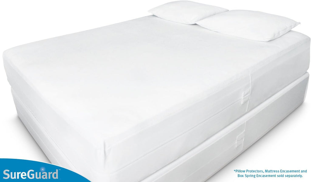 SureGuardMattressProtectors Set of 2 King Size SureGuard Pillow Protectors - 100% Waterproof, Bed Bug Proof, Hypoallergenic - Zippered Cott…