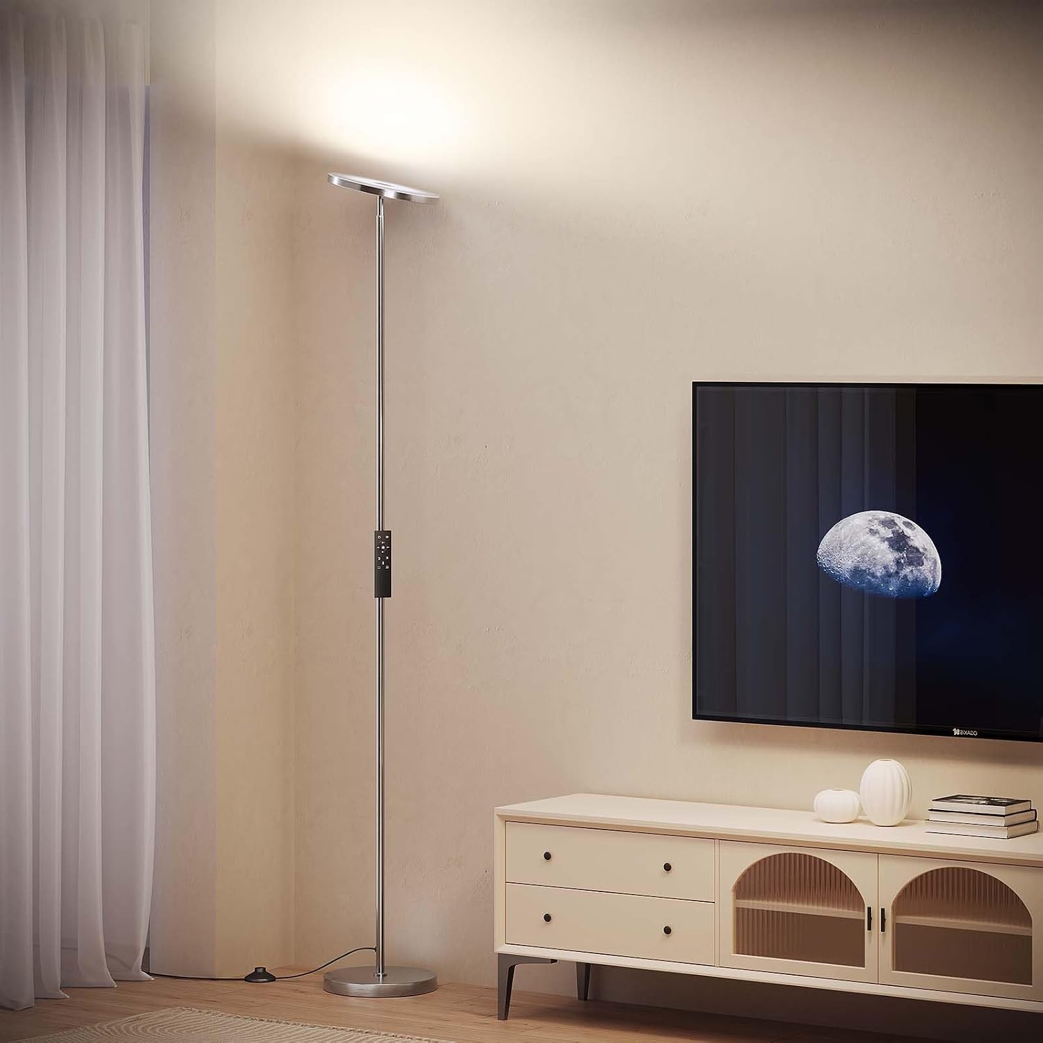 Sunmory Floor Lamps for Living Room, 32W/3000LM Super Bright LED Floor Lamp with Remote Control, 69" Tall Standing Lamp with Stepless Dimma…