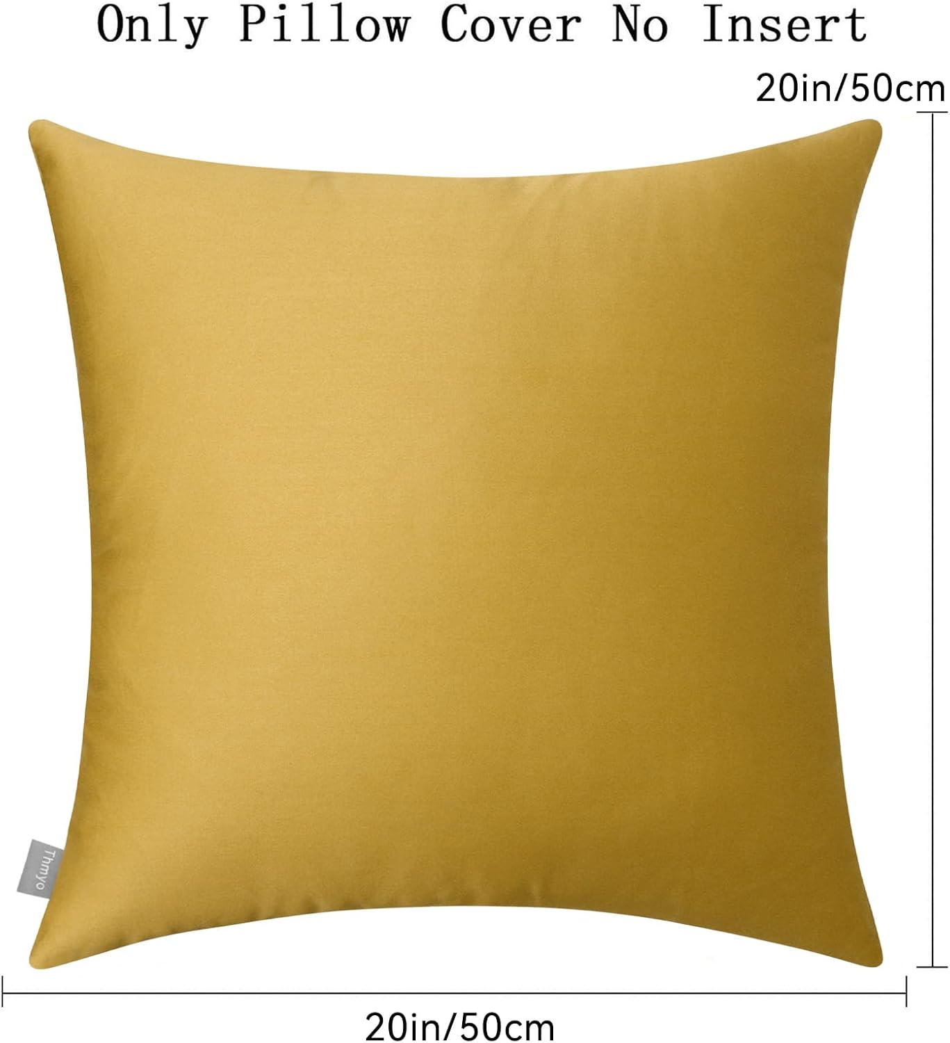 Thmyo 4-Pack 100% Cotton Comfortable Solid Decorative Throw Pillow Case Square Cushion Cover Sublimation Blank Pillow Covers DIY Throw Pill…