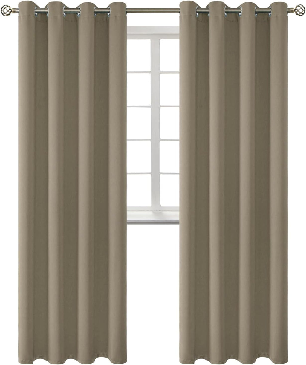 BGment Room Darkening Curtains 95 Inches Long - Grommet Thermal Insulated Drapes Window Treatment Curtains for Bedroom, 2 Panels, 52 x 95 I…