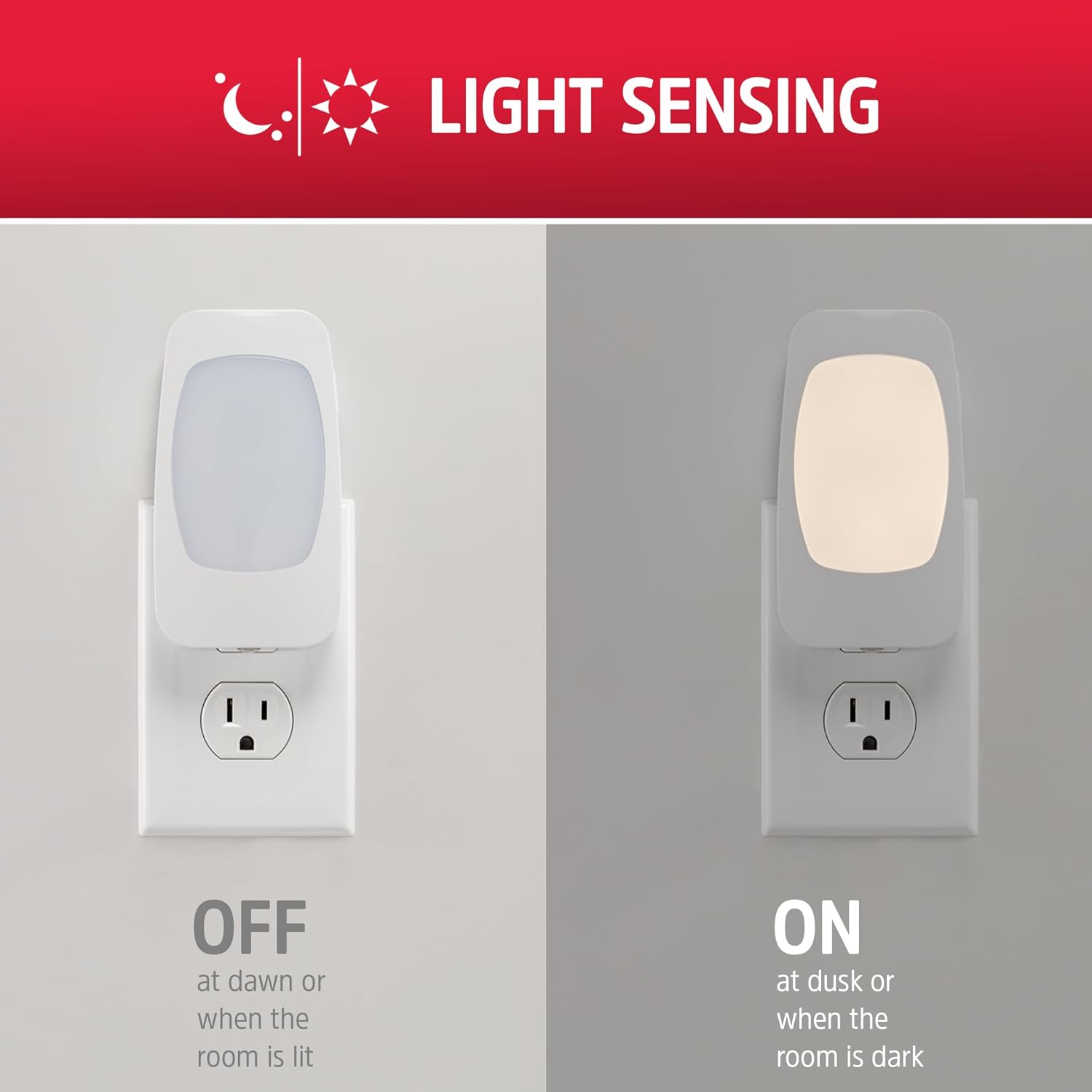 Energizer 4-in-1 LED Power Failure Night Light, 6 Pack, Plug-in, Light Sensing, Auto On/Off, Foldable Plug, Soft White, Emergency…
