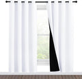 Nicetown 100% Blackout Window Curtain Panels, Full Light Blocking Drapes with Black Liner for Nursery, 78-inch Drop Thermal Insulated Drape…