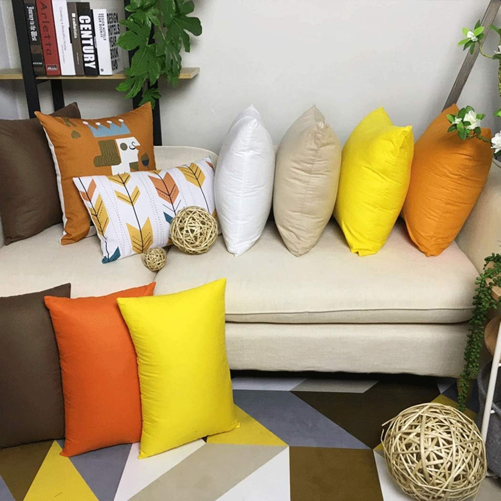 Thmyo 4-Pack 100% Cotton Comfortable Solid Decorative Throw Pillow Case Square Cushion Cover Pillowcase Sublimation Blank Pillow Covers Hal…