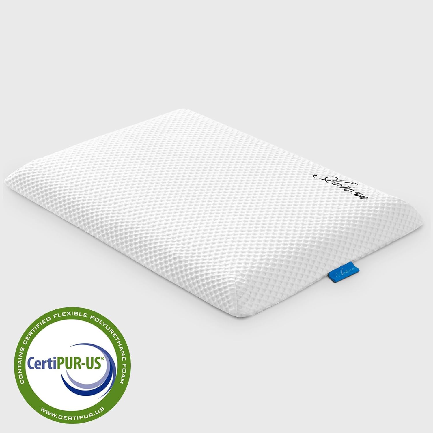Aotoze Ultra Thin & Flat Memory Foam Pillow 2.4 Inch Hight, Low Profile & Thin Pillow for Stomach Sleeper, Side Sleeper, Oeko-TEX & Certi…