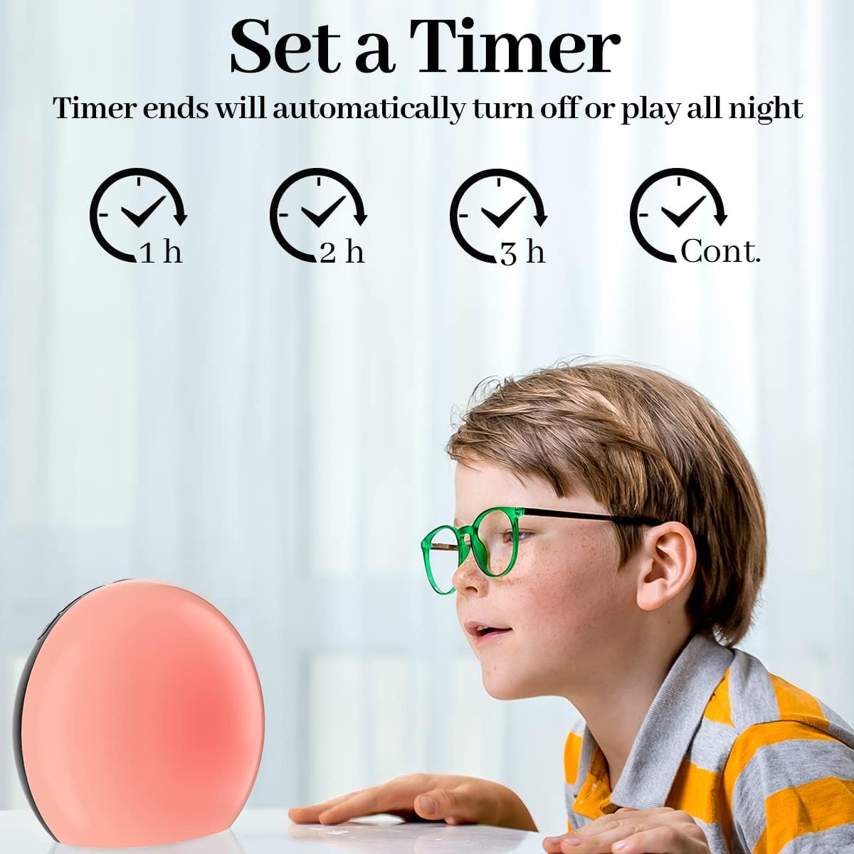 Meditation White Noise Sound Machine with 30 Soothing Sounds 12 Colors Night Light 10 Brightness Levels 32-Level Volume Control 4 Timers…