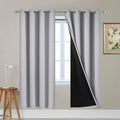 Yakamok Full Blackout Curtains 72 Inches Long, Blackout Curtain Panels for Bedroom, 2 Thick Layers Grommet Top Thermal Insulated Drapes with…