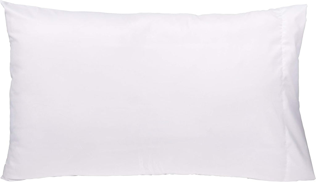 KAF Home Brushed Microfiber Pillow Cases Bulk Pack, Control Allergies and Ensure Sound Sleep, Set of 12 (White, Queen)