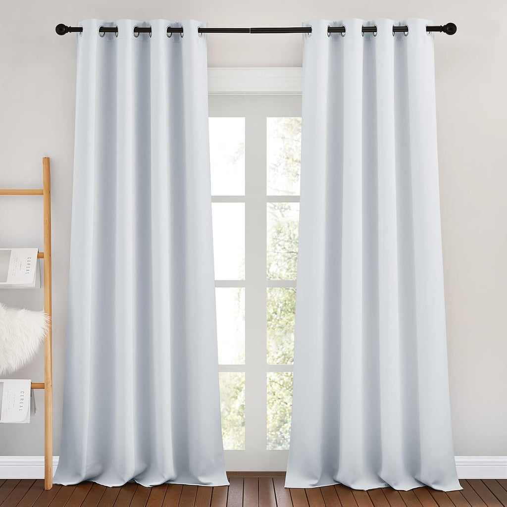 Nicetown Room Darkening Curtain Panels - Home Fashion Ring Top Thermal Insulated Darkening Curtains for Bedroom/Living Room (2 Panels, 46"…