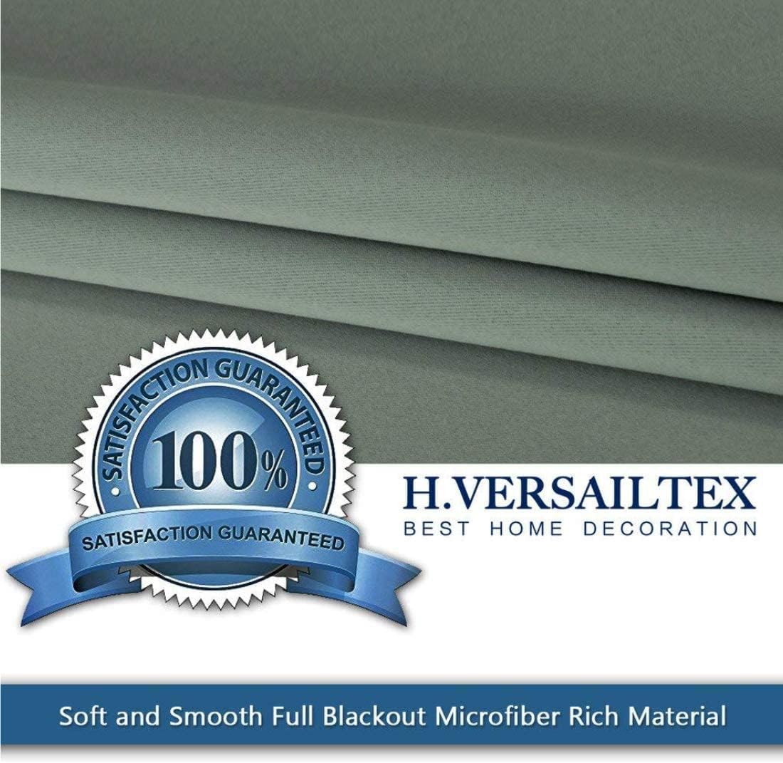H.VERSAILTEX Blackout Patio Curtains 100 x 96 Inches for Sliding Door Extral Wide Blackout Curtain Panels Thermal Insulated Roo…