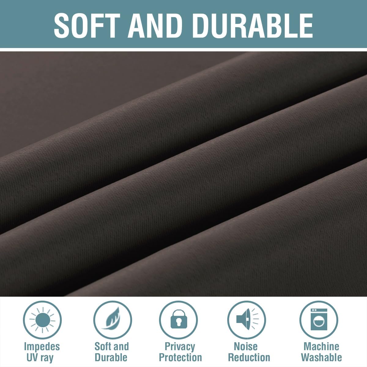 H.VERSAILTEX Blackout Curtain for Living Room Thermal Insulated Window Treatment Curtain Extra Long 108 inch Length Energy Savi…