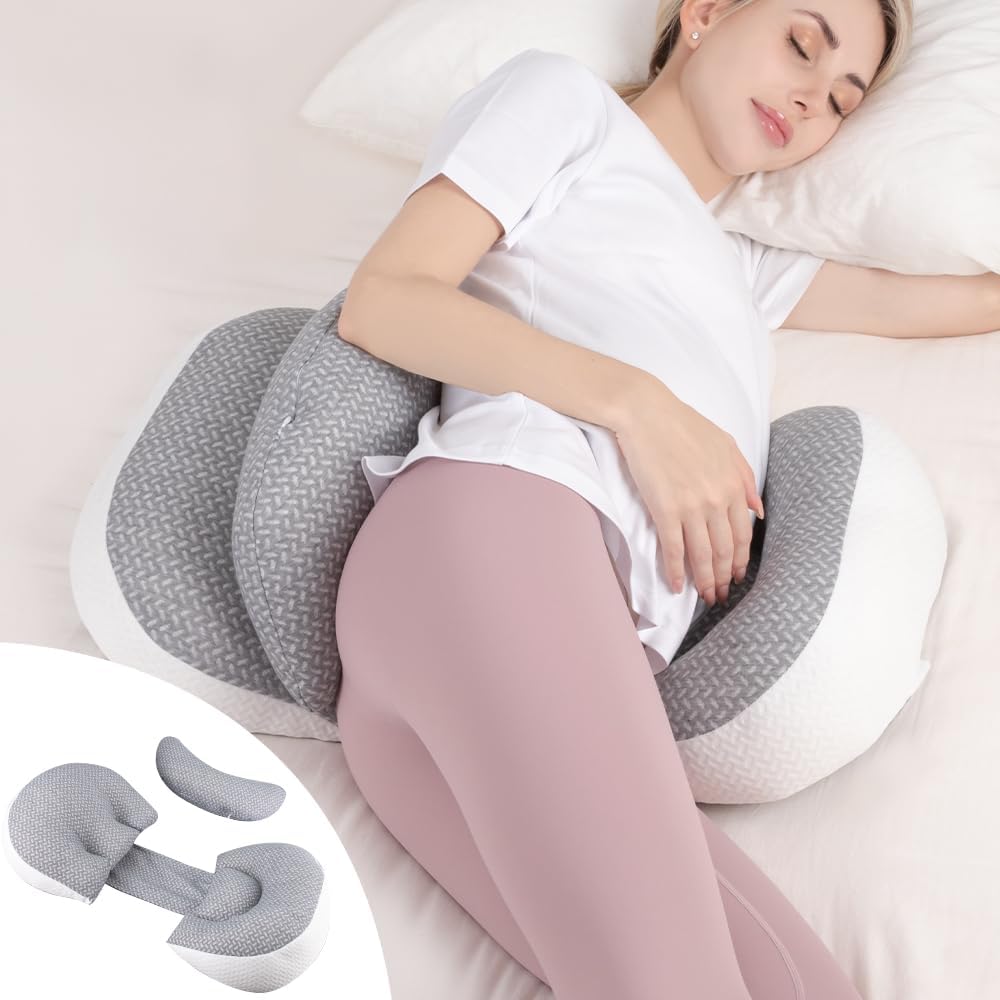 Chilling Home Pregnancy Pillow, Maternity Pillow for Pregnant Women, Pregnancy Pillows for Sleeping Portable, Pregnancy Wedge Pillow…