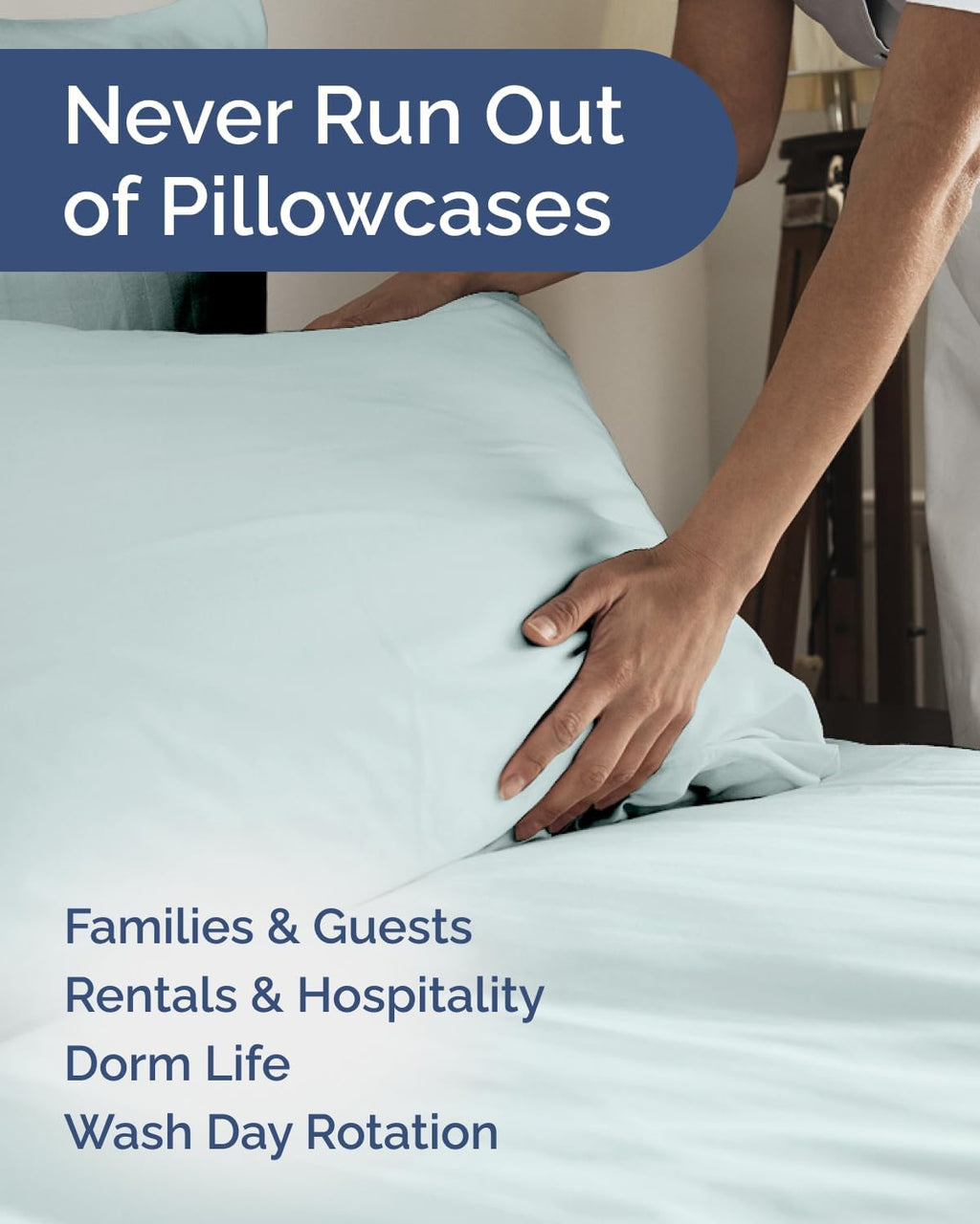 King Standard Pillow Cases Set of 10 - Ultra Soft Hotel Quality Pillowcase Covers - Comfy & Wrinkle Free - Shrink & Fade Resistant…