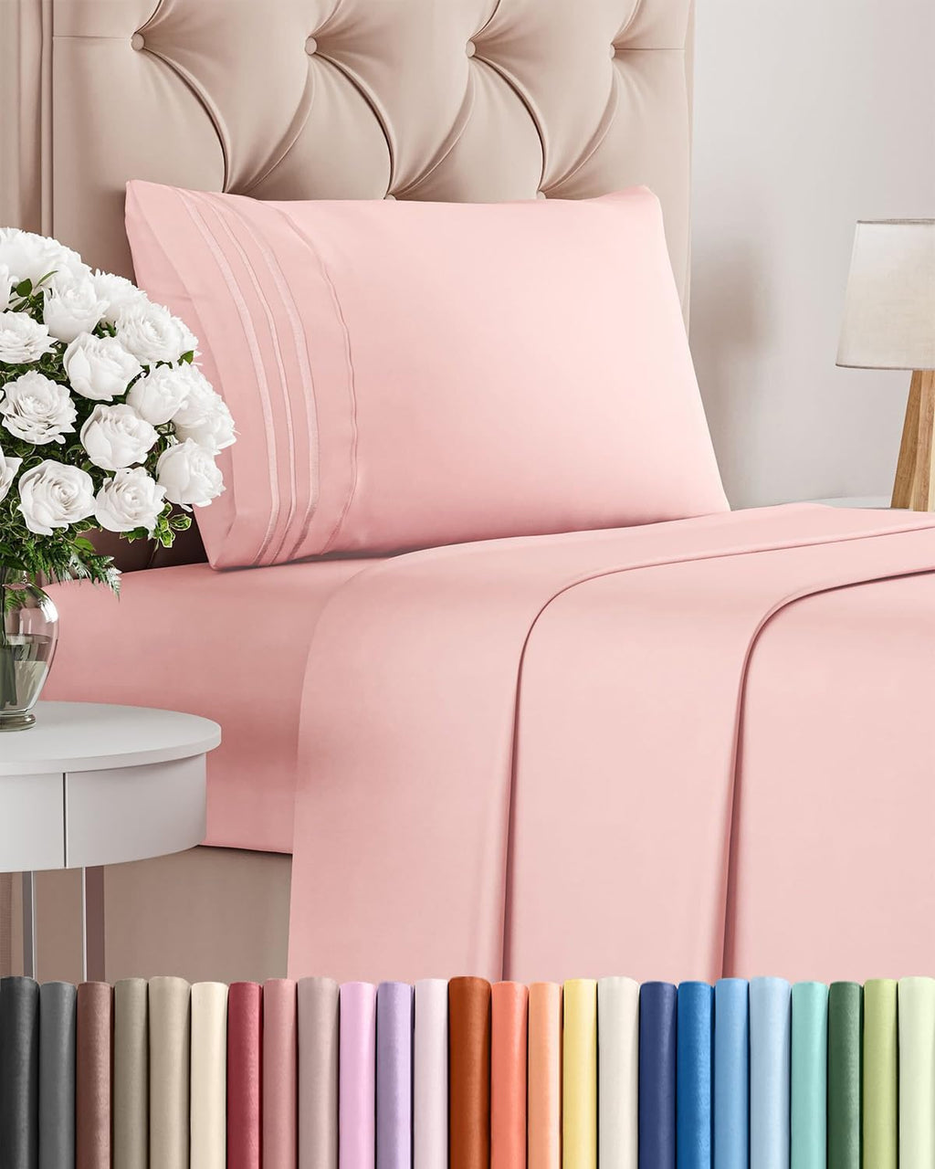 Twin Size 3 Piece Sheet Set - Comfy Breathable & Cooling Sheets - Hotel Luxury Bed Sheets for Women & Men - Deep Pockets, Easy-Fit, Extra…