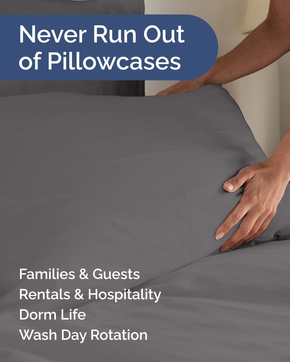 King Standard Pillow Cases Set of 10 - Ultra Soft Hotel Quality Pillowcase Covers - Comfy & Wrinkle Free - Shrink & Fade Resistant…