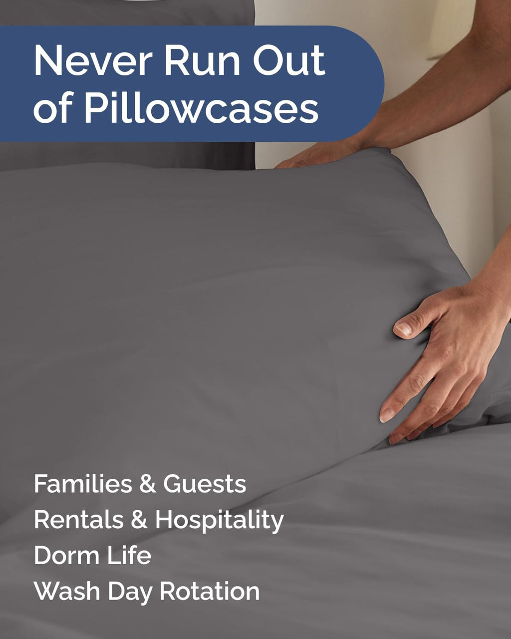 King Standard Pillow Cases Set of 6 - Ultra Soft Hotel Quality Pillowcase Covers - Comfy & Wrinkle Free - Shrink & Fade Resistant…
