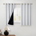 BGment Short Blackout Curtains 54 Inch Length for Bedroom, Thermal Insulated Energy Efficiency Noise Reducing Grommet Curtains with Liner f…