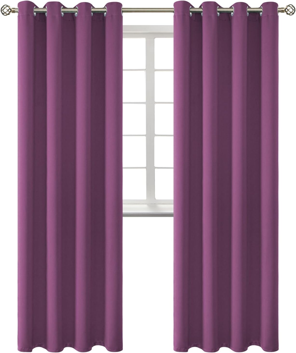 BGment Room Darkening Curtains 95 Inches Long - Grommet Thermal Insulated Drapes Window Treatment Curtains for Bedroom, 2 Panels, 52 x 95 I…