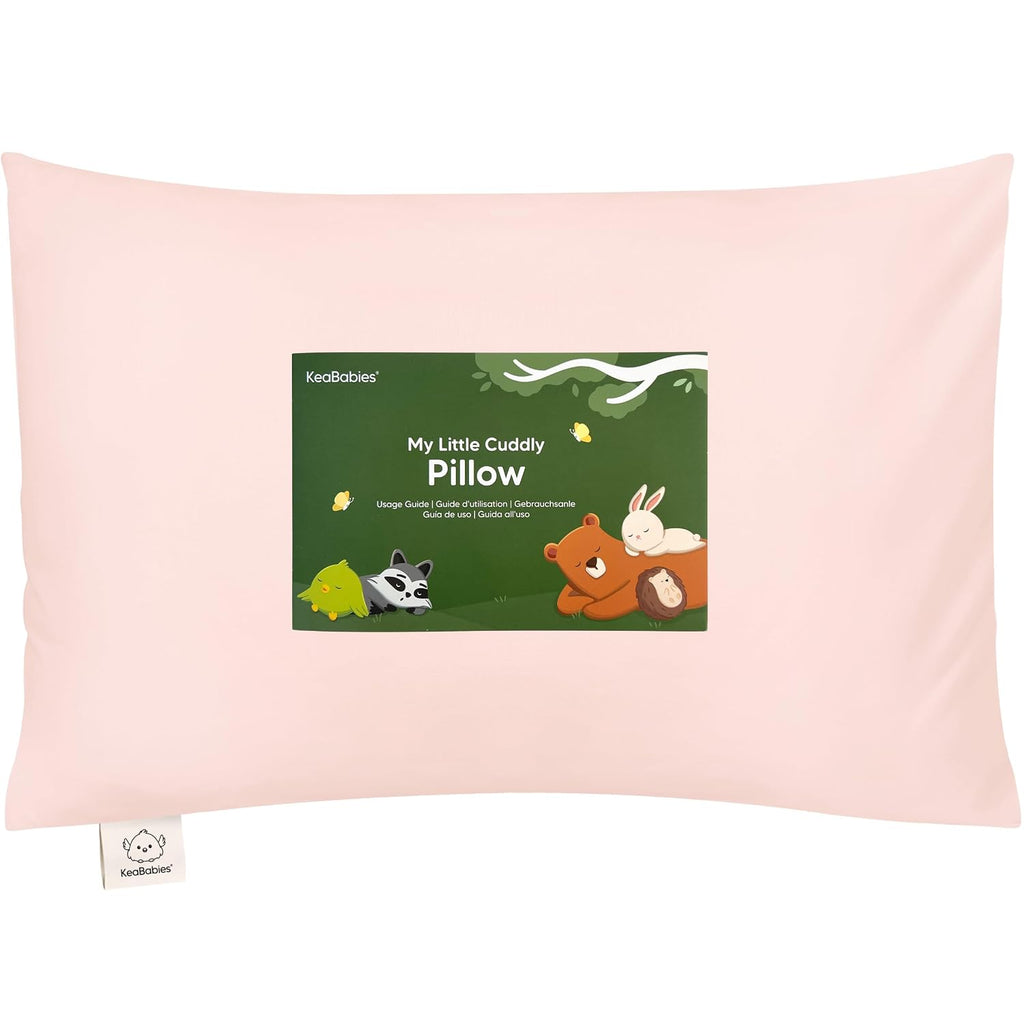 KeaBabies Toddler Pillow with Pillowcase - 13x18 My Little Cuddly Kids Travel Pillows for Sleeping, Nap, Viscose from Bamboo Nursery…
