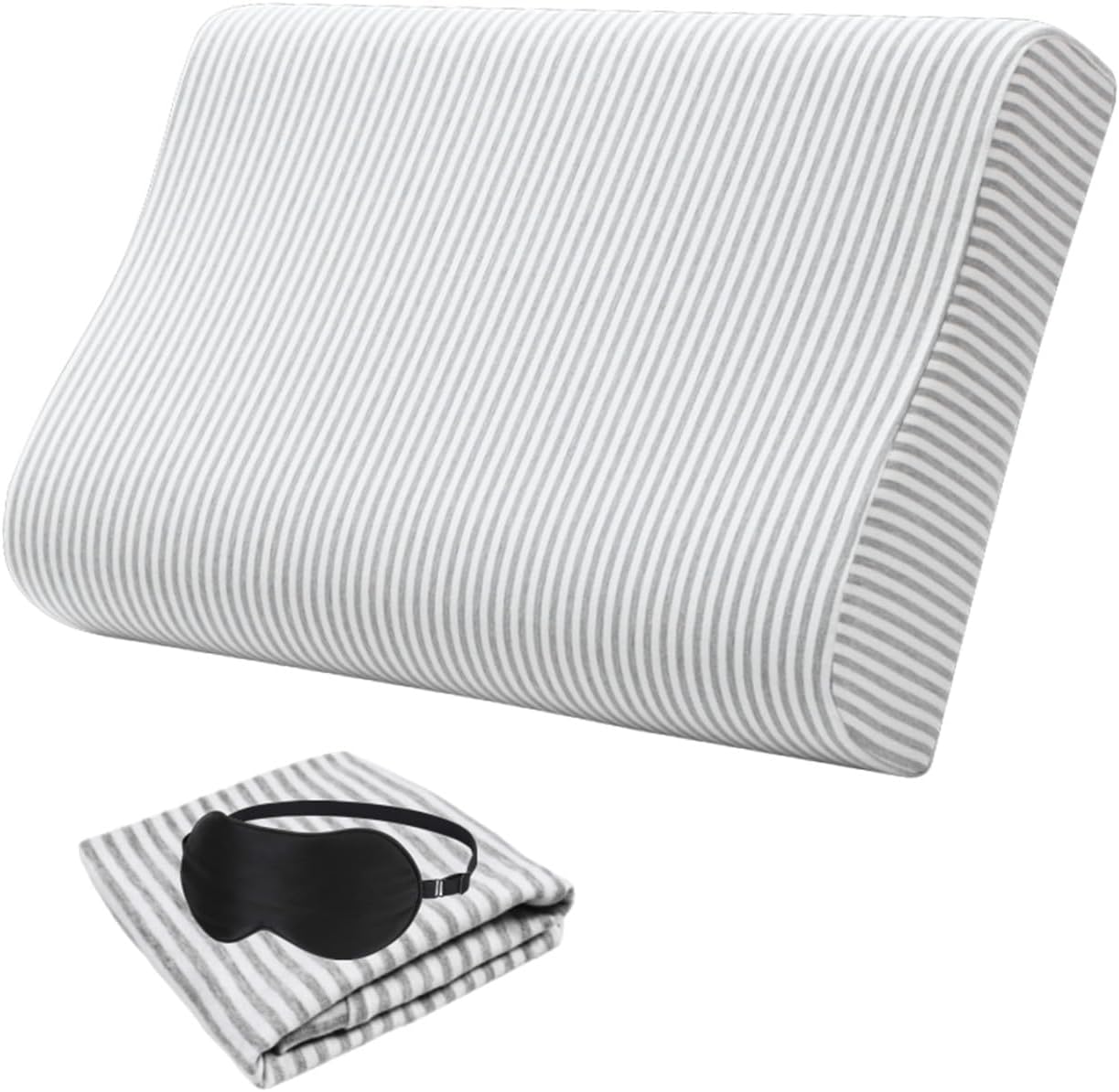 Pillow Cover for Memory Foam Pillow/Latex Pillow/Cervical Pillow, Replacement Pillow Case, Soft Cotton Pillow Protector