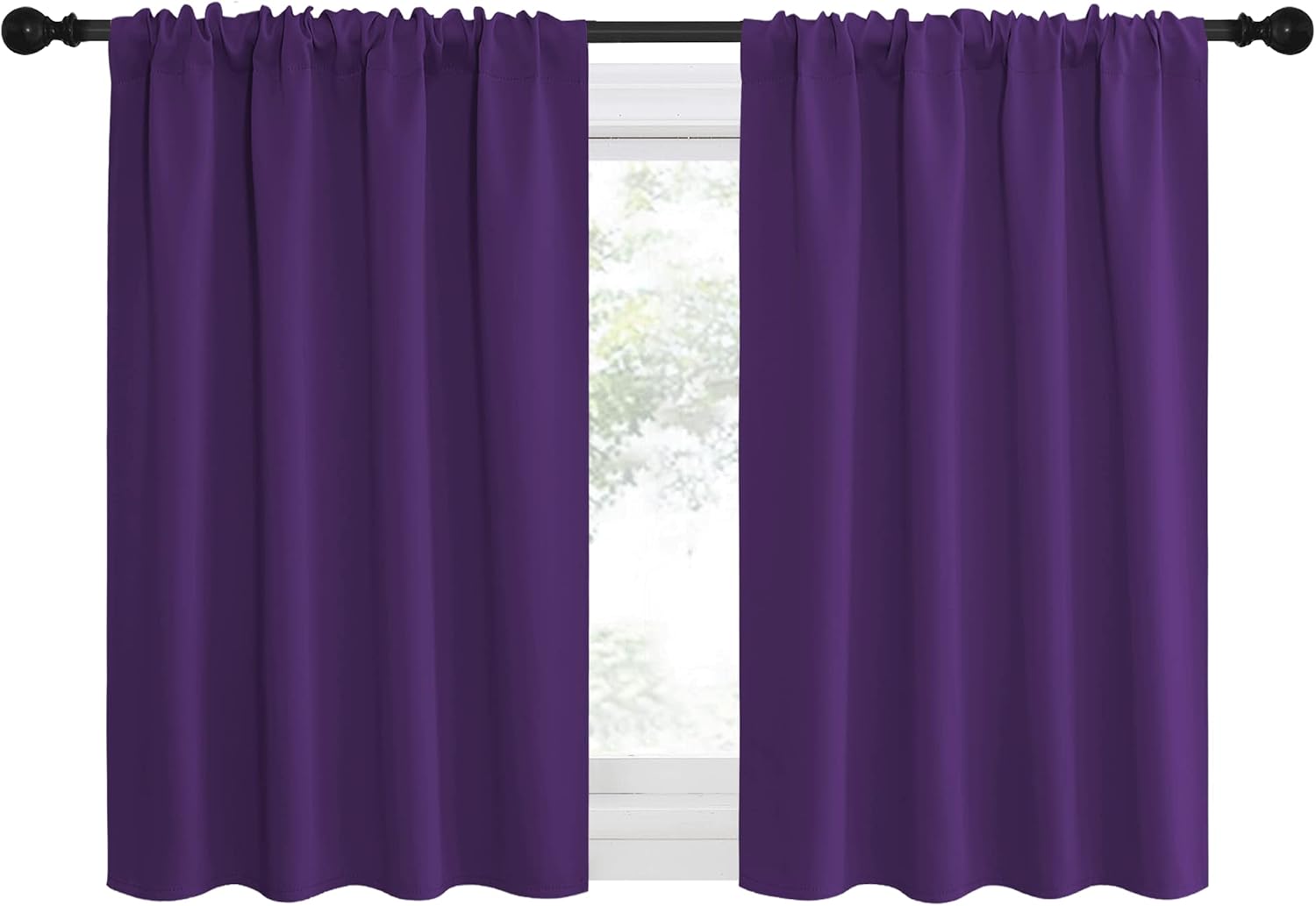 NICETOWN RV Blackout Curtains for Camper Windows, Kitchen Curtains Blackout Drapes & Curtains, Energy Smart Window Treatment Curtain…