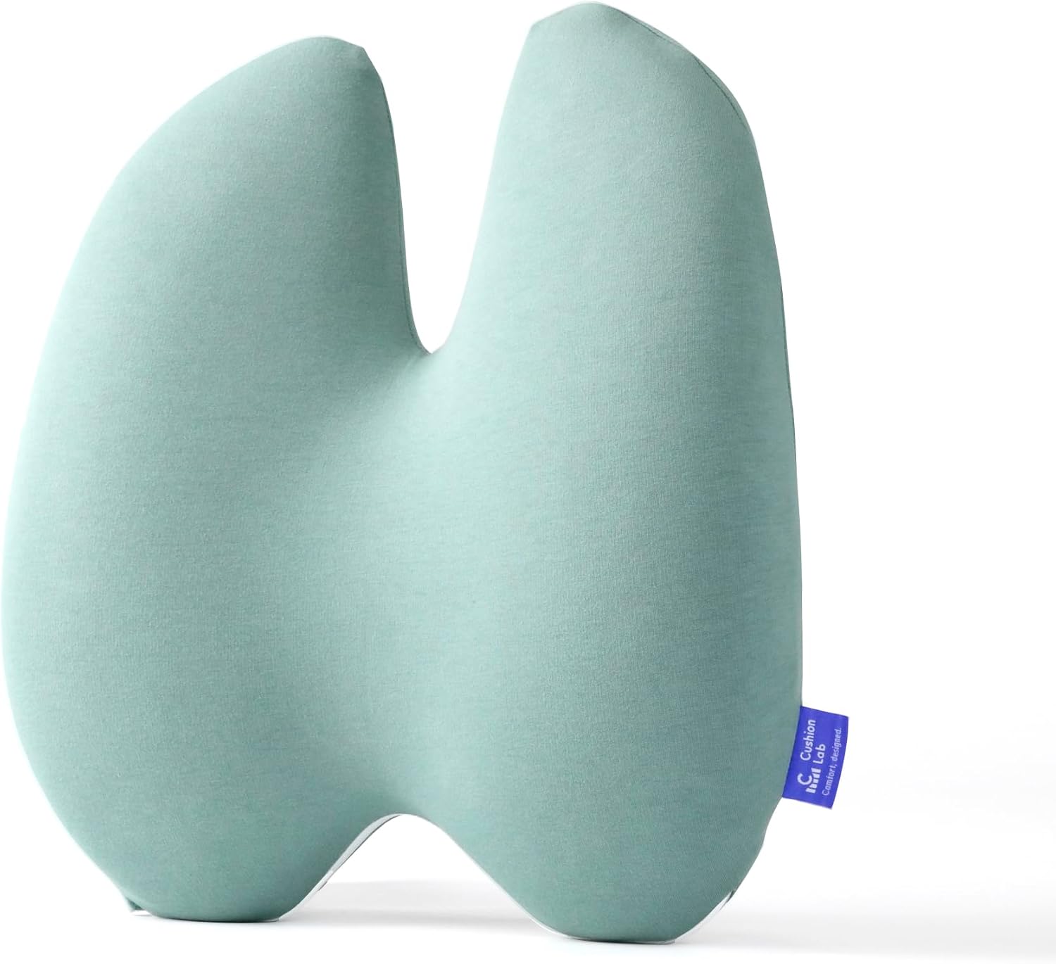 Cushionlab C CUSHION LAB Extra Dense Lumbar Pillow - Patented Ergonomic Multi-Region Firm Back Support for Lower Back - Lumbar Support Cush…