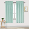DWCN Blackout Curtains for Living Room Thermal Insulated, Energy Saving & Noise Reducing Bedroom Curtains, Mint Green, W 42x L 63 Inch…