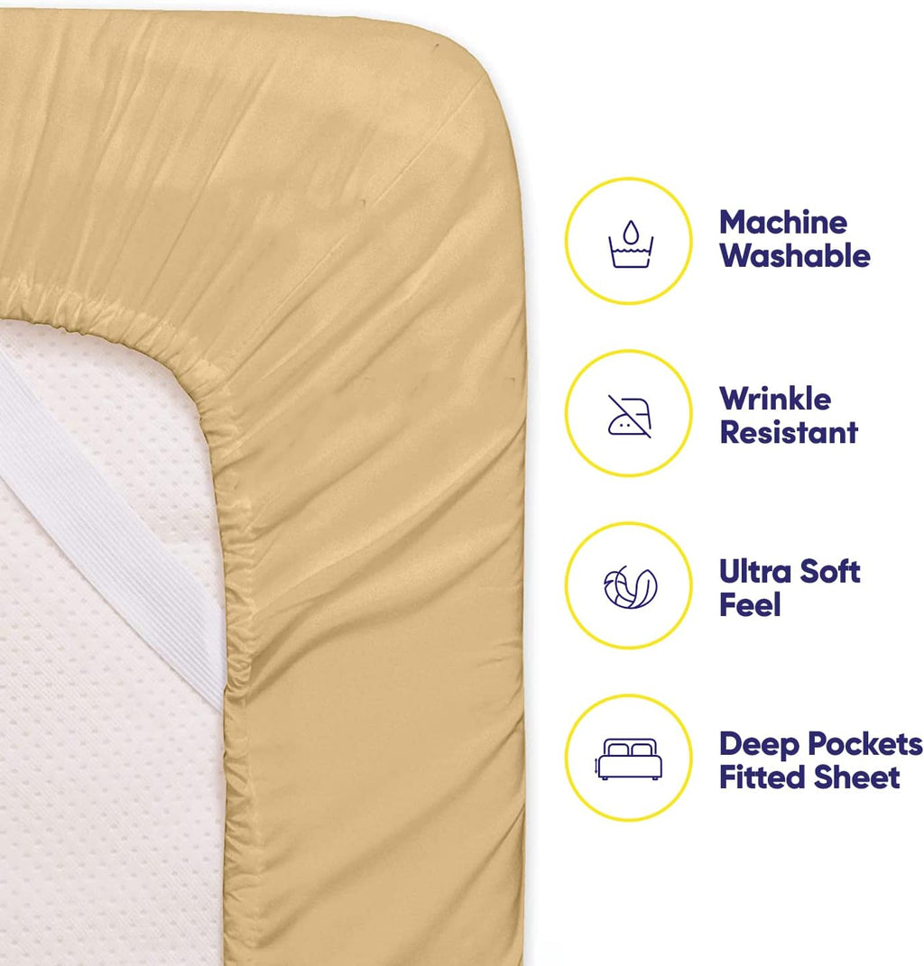 Full Size Bed Sheets - 6 Piece 1500 Supreme Collection Fine Brushed Microfiber Deep Pocket Full Sheet Set Bedding - 2 Extra Pillow Cases…