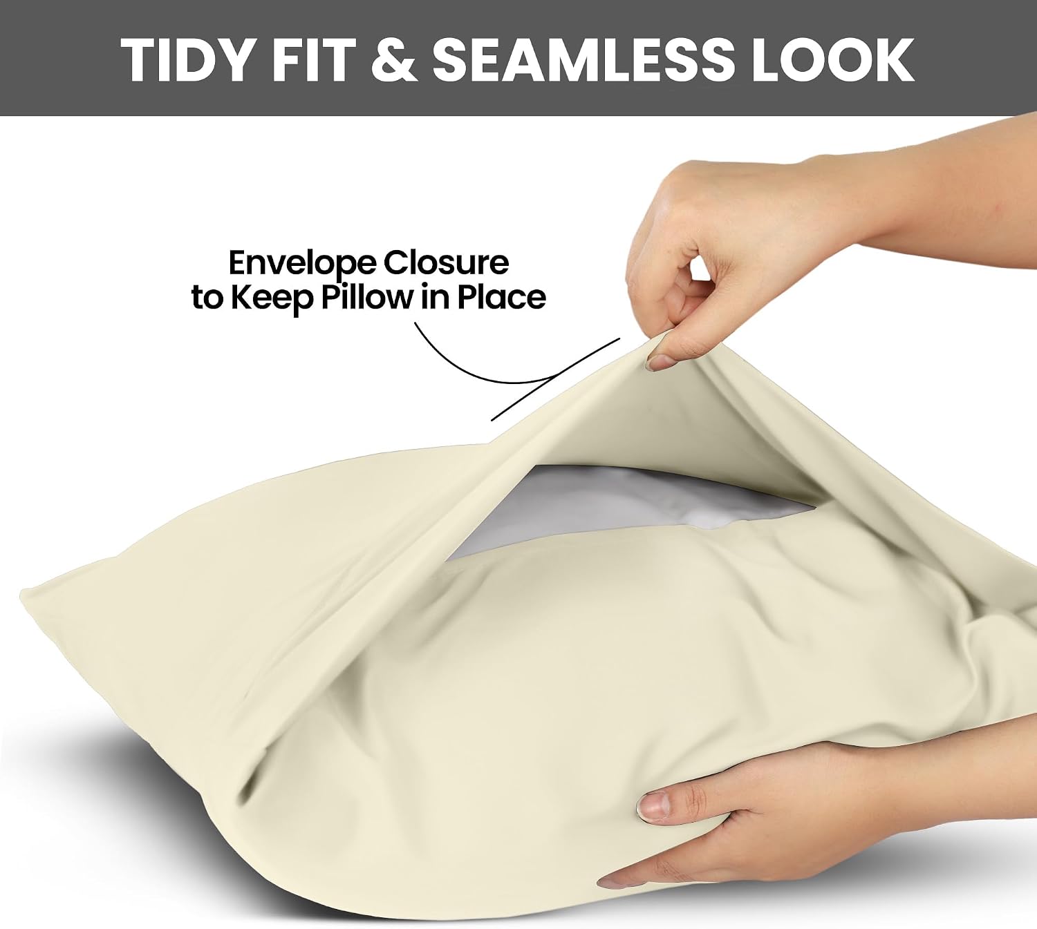 Utopiabedding Utopia Bedding Queen Pillow Cases - 2 Pack - Envelope Closure - Soft Brushed Microfiber Fabric - Shrinkage and Fade Resistant…