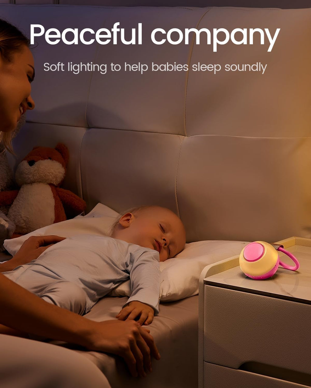 CHICWAY 2026 Mom's Choice Awards, Portable Sound Machine for Baby Adult, AI Cry Detection, 18 Soothing Sound, Bluetooth Rechargeable…