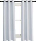 NICETOWN Room Darkening Window Treatment Curtain, Cloud Grey, Single Panel, 34 by 72, Energy Smart Thermal Insulated Block Out Sunlight…