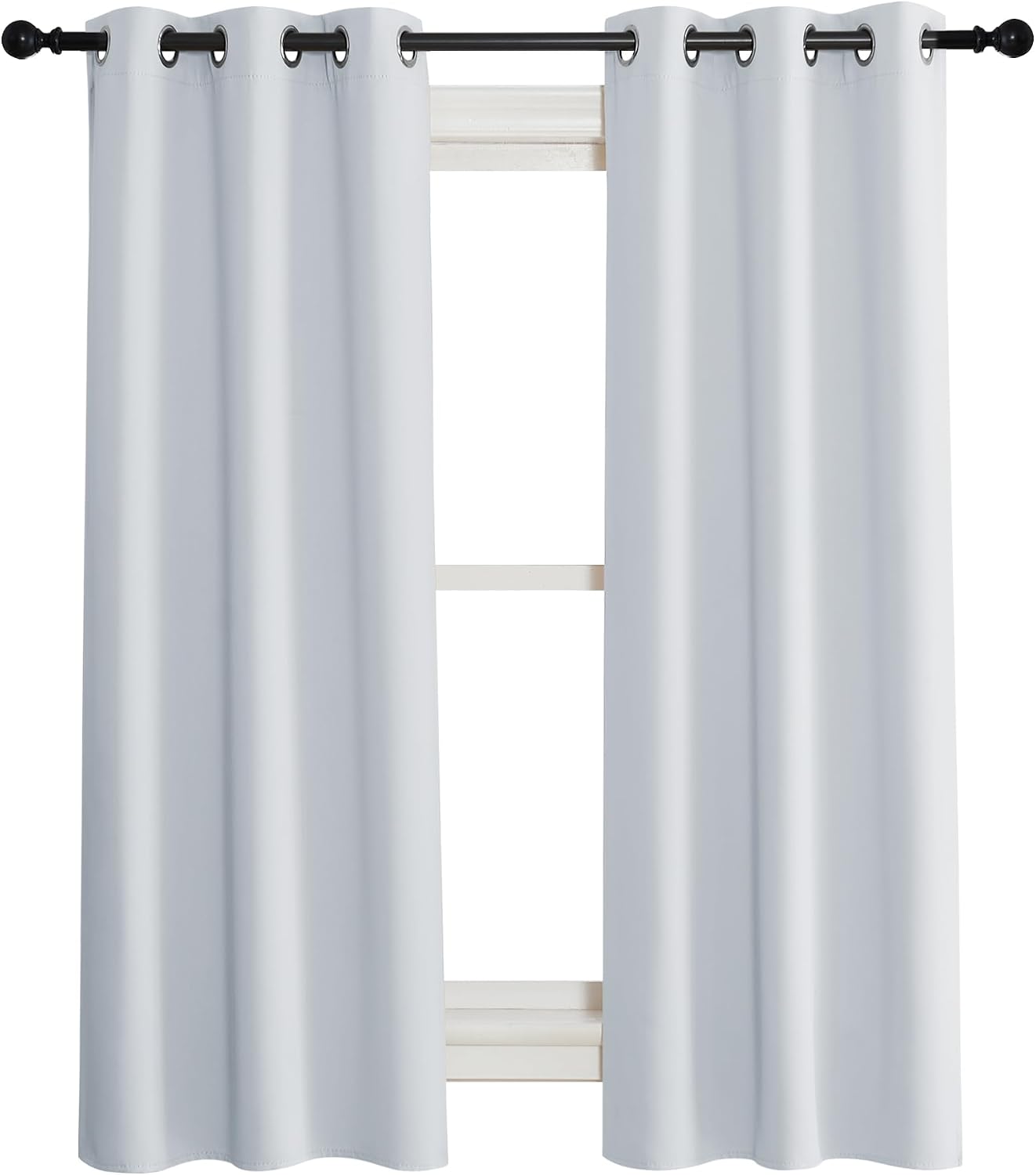 NICETOWN Room Darkening Window Treatment Curtain, Cloud Grey, Single Panel, 34 by 72, Energy Smart Thermal Insulated Block Out Sunlight…
