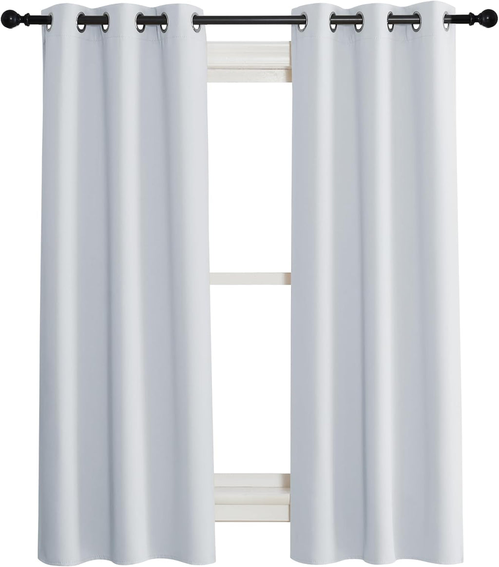 NICETOWN Room Darkening Window Treatment Curtain, Cloud Grey, Single Panel, 34 by 63, Energy Smart Thermal Insulated Block Out Sunlight…