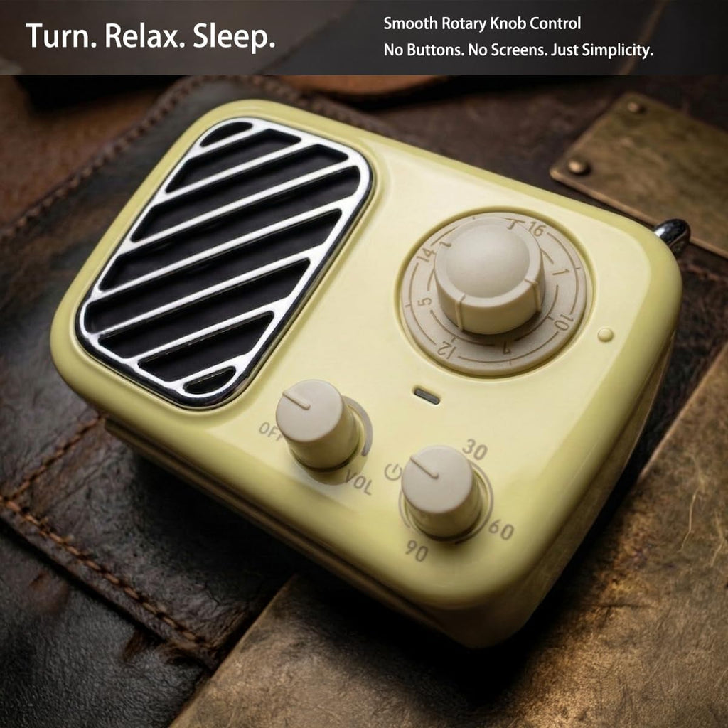 White Noise Machine with 16 Sounds, Portable Sleep Sound Machine for Baby & Adults, No Screen, Easy Knob Control, Timer & Volume…